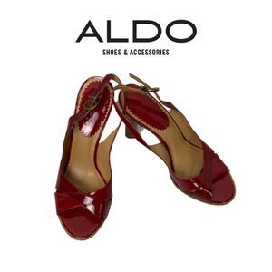 Aldo Red Sandals. Sz 38